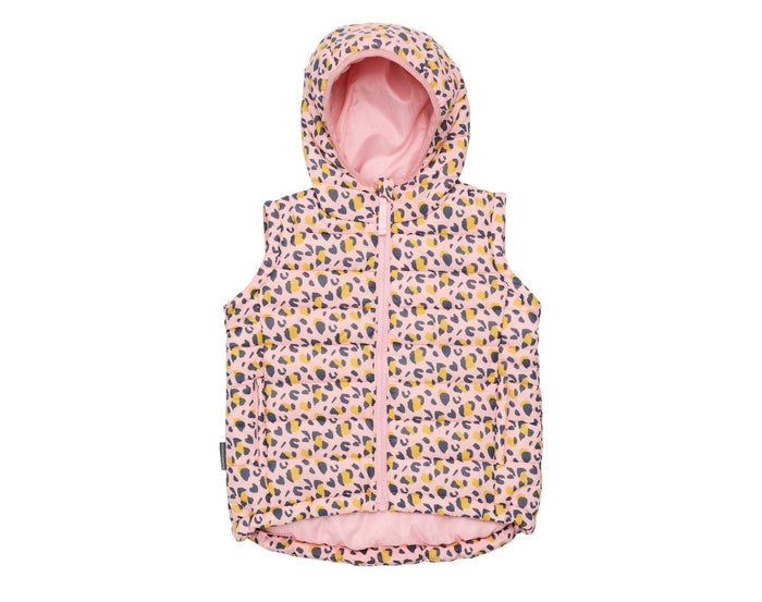 Snapper Rock - 2 in 1 Puffer Vest - Leopards - Available at www.tenlittle.com