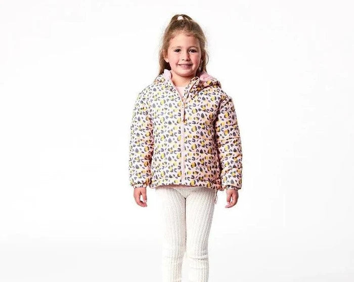 Child wearing Snapper Rock - 2 in 1 Puffer Jacket & Vest - Leopards - Available at www.tenlittle.com