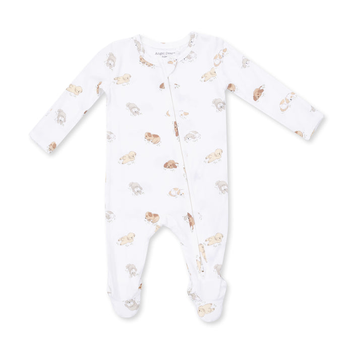 2 Way Zipper Footie- Puppy Snuggle Club