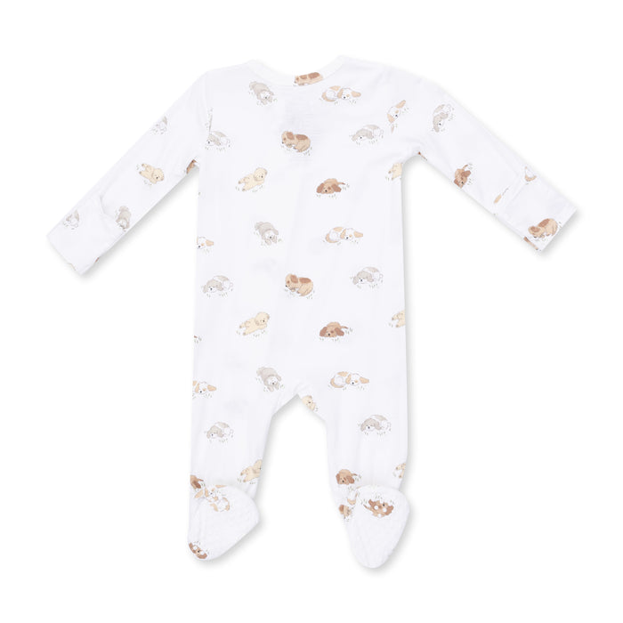 2 Way Zipper Footie- Puppy Snuggle Club