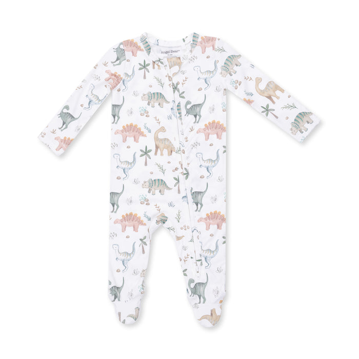 2 Way Zipper Footie- Sweet Baby Dinos