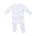 2 Way Zipper Footie-Airplane Stripe