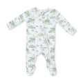 2 Way Zipper Footie-Golf Toile Green