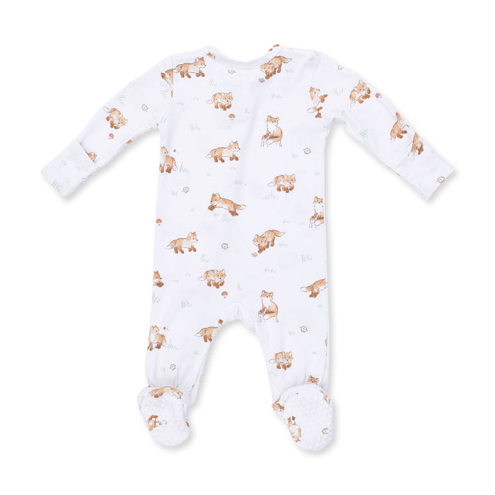 2 Way Zipper Footie-Little Explorer Fox