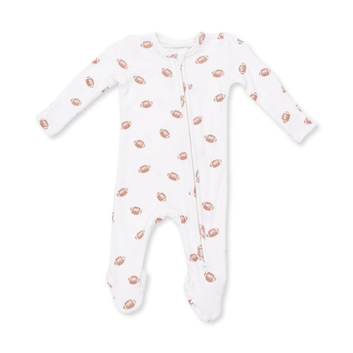2 Way Zipper Footie-Mini Footballs