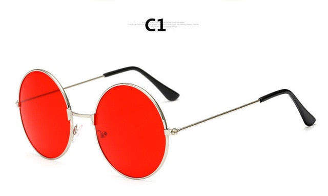 2019 Burst metal circular fashion sunglasses