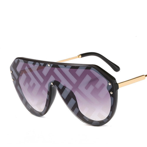 2019 New F Watermark One-piece Sunglasses