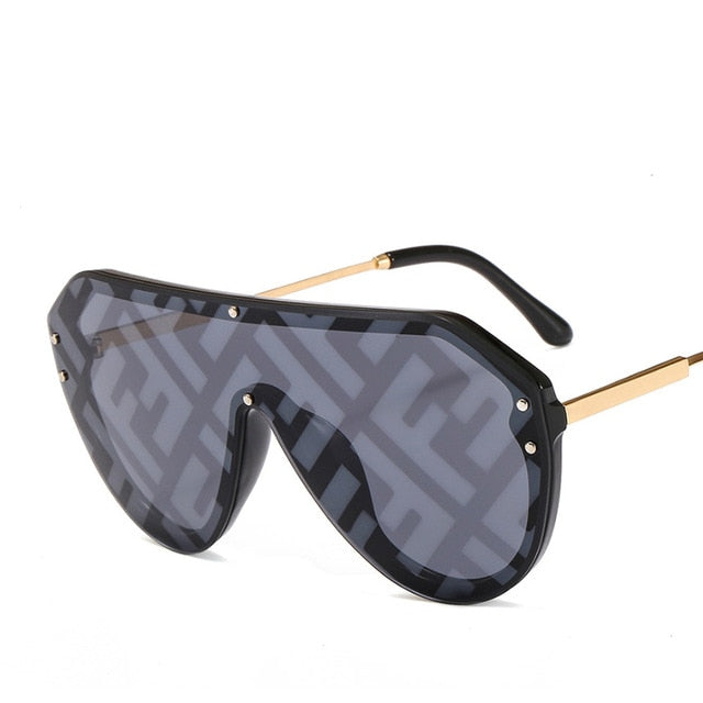 2019 New F Watermark One-piece Sunglasses