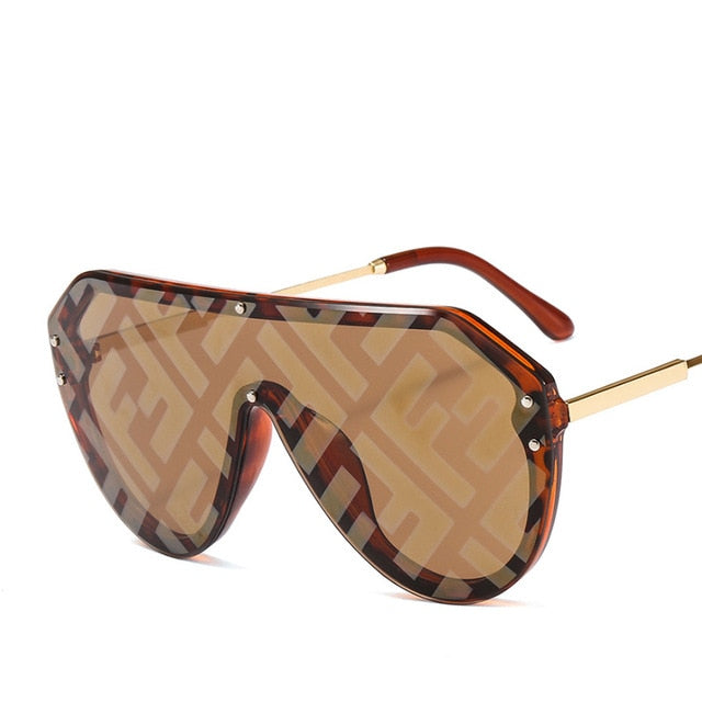 2019 New F Watermark One-piece Sunglasses