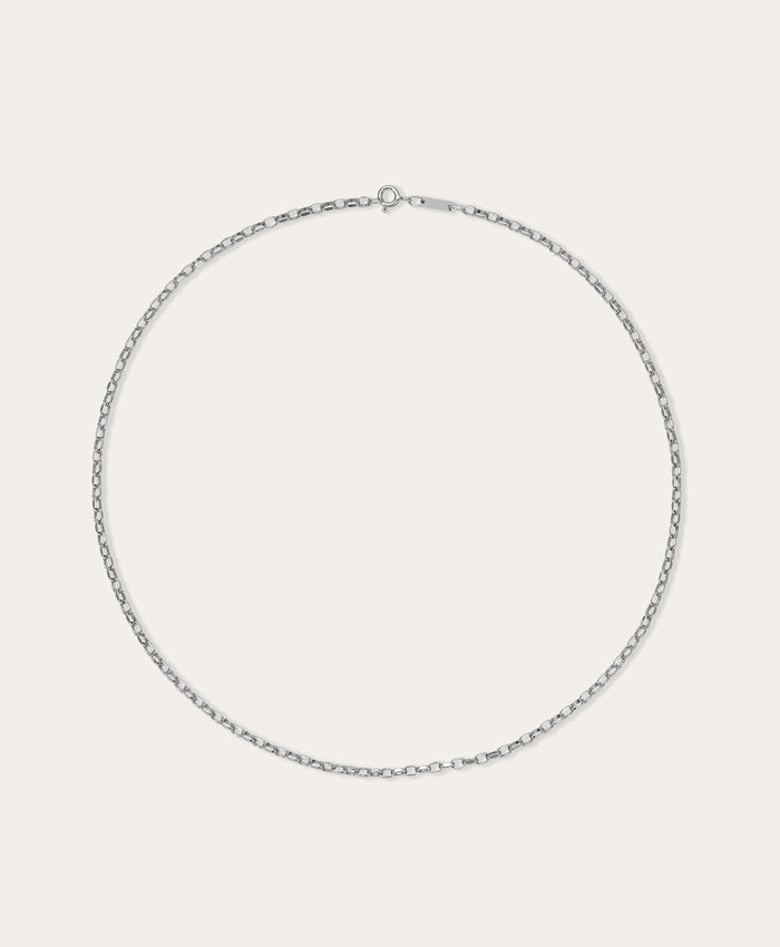 2mm Italian Chain Necklace in Sterling Silver