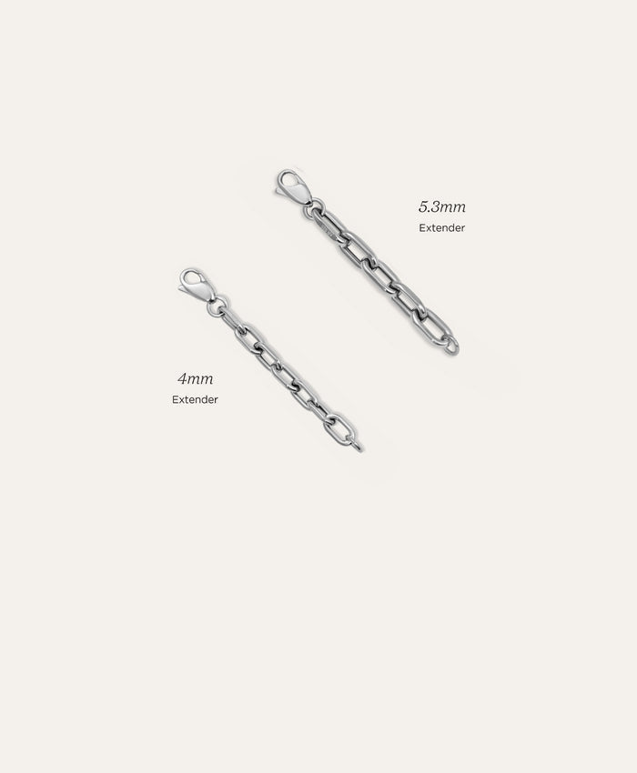 4mm Italian Chain Link Extender in Sterling Silver