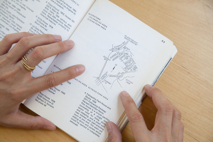 A guide to Architecture in Southern California is an out of print vintage copy of a modernist guide book.