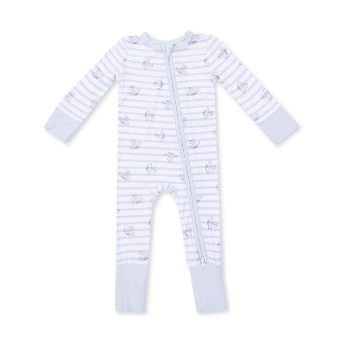 Airplane Stripe Convertible Romper