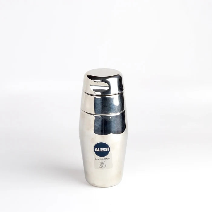 Alessi Cocktail Shaker on white background.