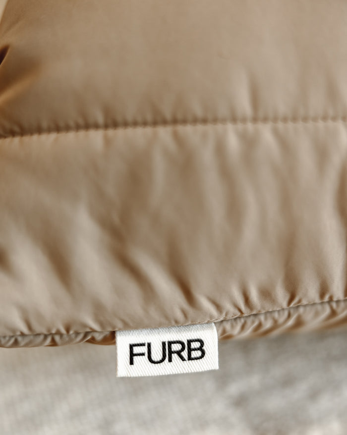 Alpine Taupe Puffer Dog Bed