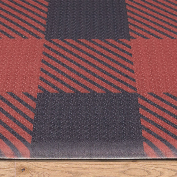 Anti-Fatigue Holiday Buffalo Check Kitchen Mats