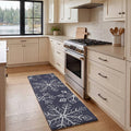 Anti-Fatigue Holiday Snowflakes Kitchen Mats