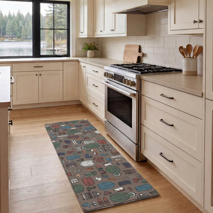 Anti-Fatigue Holiday Winter Sportswear Kitchen Mats