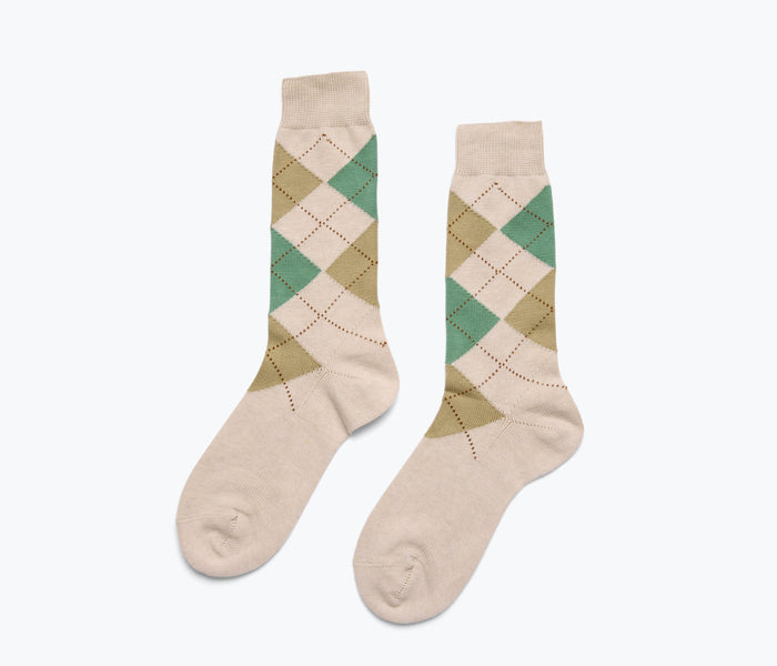 Maria La Rosa argyle socks featuring a colorful diamond pattern and classic design, perfect for casual or formal wear.
