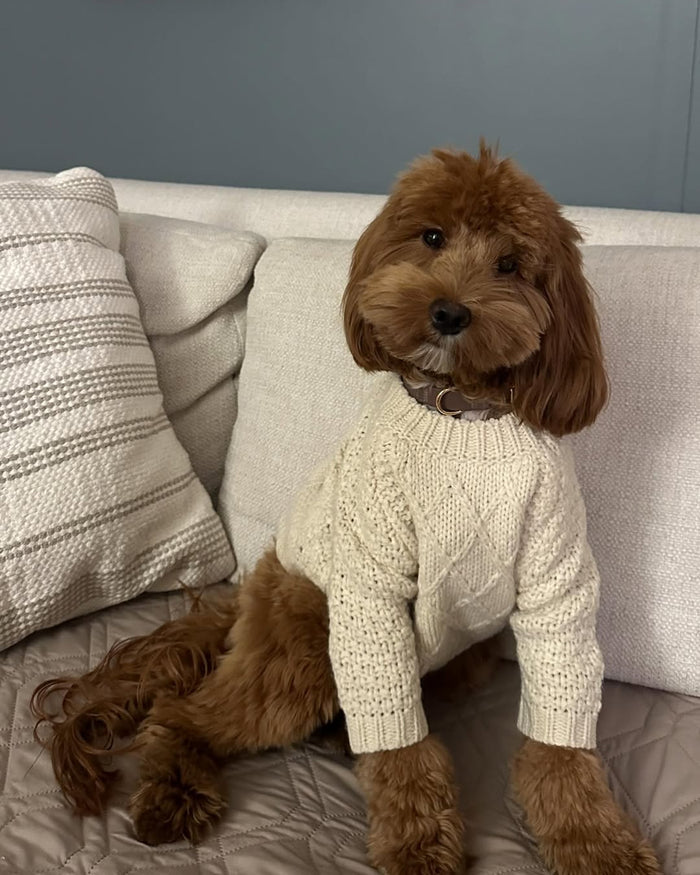 Aspen Ivory Cable Knit Sweater