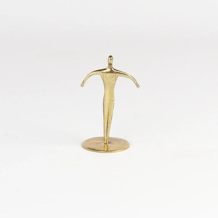 Carl Aubock Sculpture "Sportsman" 7204 on white background.