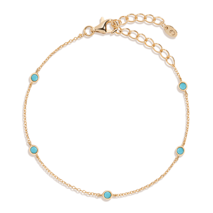Aurate x Frye: Turquoise Station Bracelet