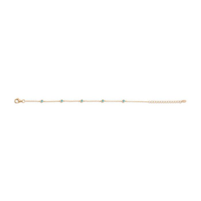 Aurate x Frye: Turquoise Station Bracelet