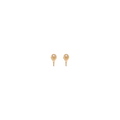 Aurate x Wilson: Tennis Racket Earrings Vermeil Yellow Gold Pair Single Butterflyback Flatback First