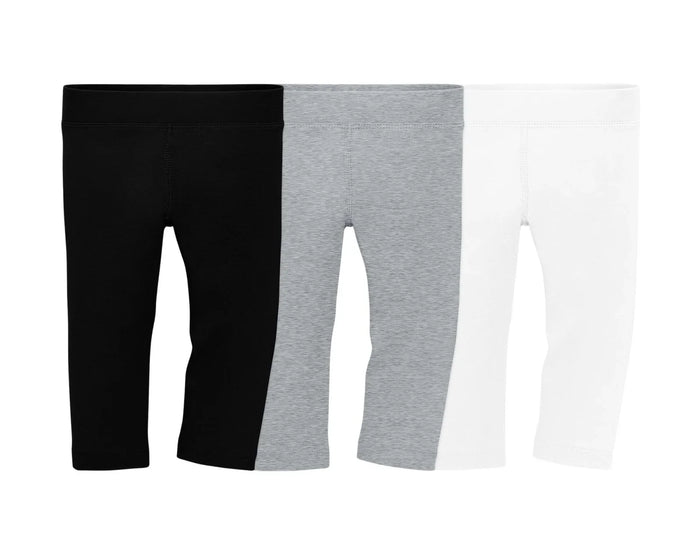 Primary Baby Leggings - 3 Pack - Neutral Mix. Available at www.tenlittle.com
