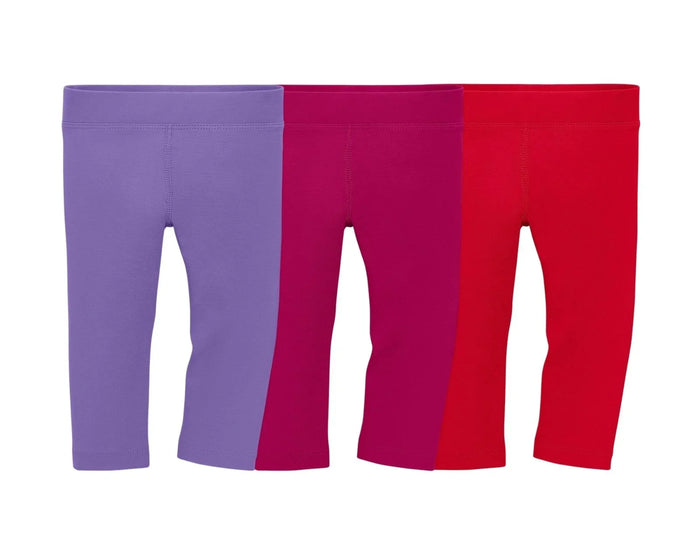 Primary Baby Leggings - 3 Pack - Warm Mix. Available at www.tenlittle.com