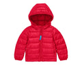 Primary Baby Lightweight Puffer Jacket - Cherry. Available at www.tenlittle.com