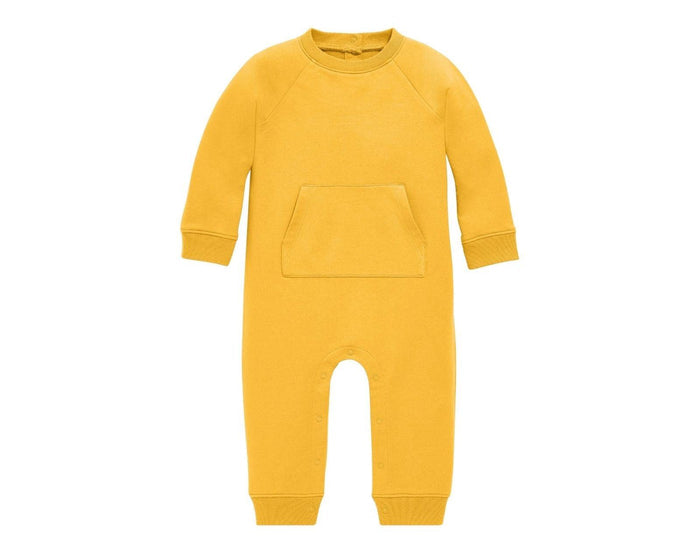 Primary - Baby Sweatshirt Romper - Sunflower - Available at www.tenlittle.com