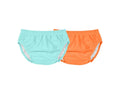 Front view of Primary Swim Diaper - 2 Pack - Mist Cantaloupe. Available at www.tenlittle.com