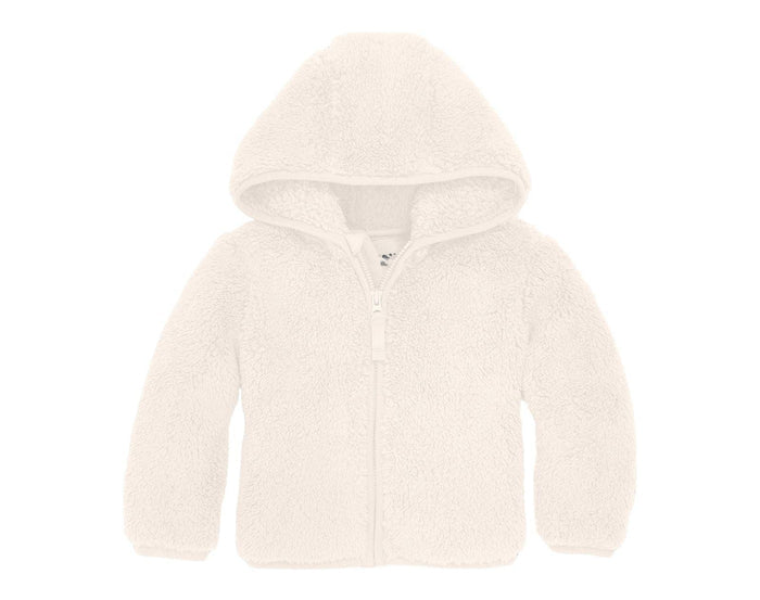 Primary - Baby Teddy Fleece Jacket - Oat - Available at www.tenlittle.com