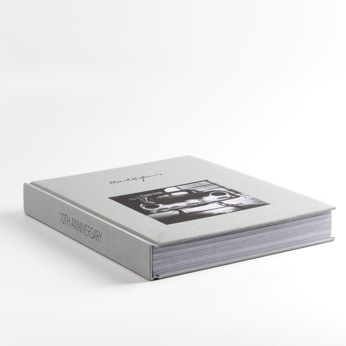 Shot of Bart Kuykens 10th Anniversary  book in white background.