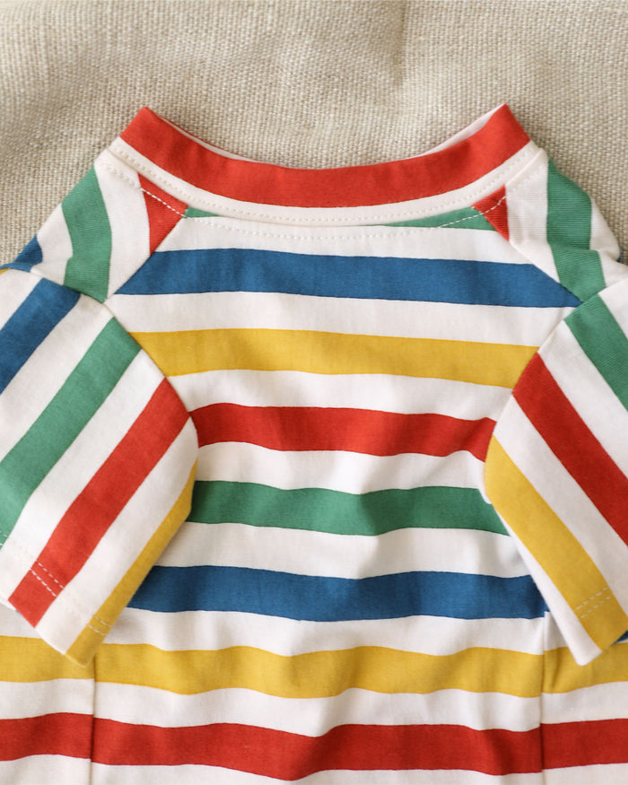 Beach inspired striped dog shirt with soft breathable material. Updated May 2026.