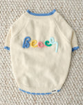 summer beach dog sweater embroidered beach knit dog sweater playful coastal pet outfit