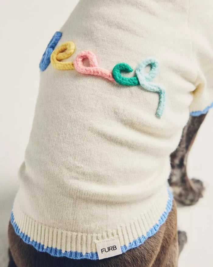 Beach Bum Embroidered Dog Sweater