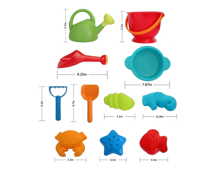 Hape Beach Toy Essential Set. Available from www.tenlittle.com.