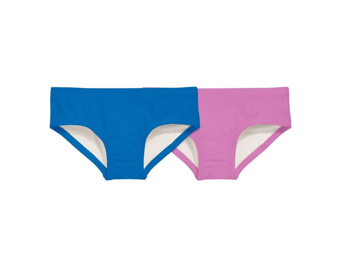 Primary Bikini Bottoms - 2 Pack - Blueberry / Lilac. Available at www.tenlittle.com