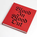 Second edition of Blood In Blood Out book. Initially published to commemorate the 30th anniversary of groundbreaking film originally released as Bound by Honor and featuring then up-and-coming Latino actors Jesse Borrego, Benjamin Bratt, and Damian Chapa. Edited by Jimmy Santiago Baca, Taylor Hackford and Merrick Morton. Poems by Jimmy Santiago Baca. Photography by Merrick Morton. Design by Stephen Serrato.