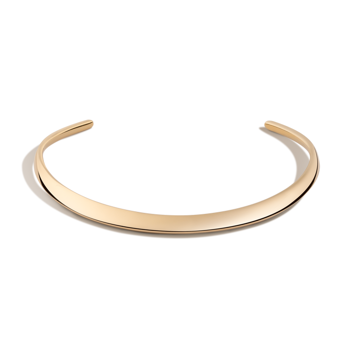 Bold Collar Necklace Stainless Steel Yellow Gold One-size First