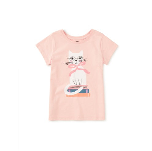 Book Cat Graphic Tee