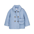 Boucle Coat with Purse