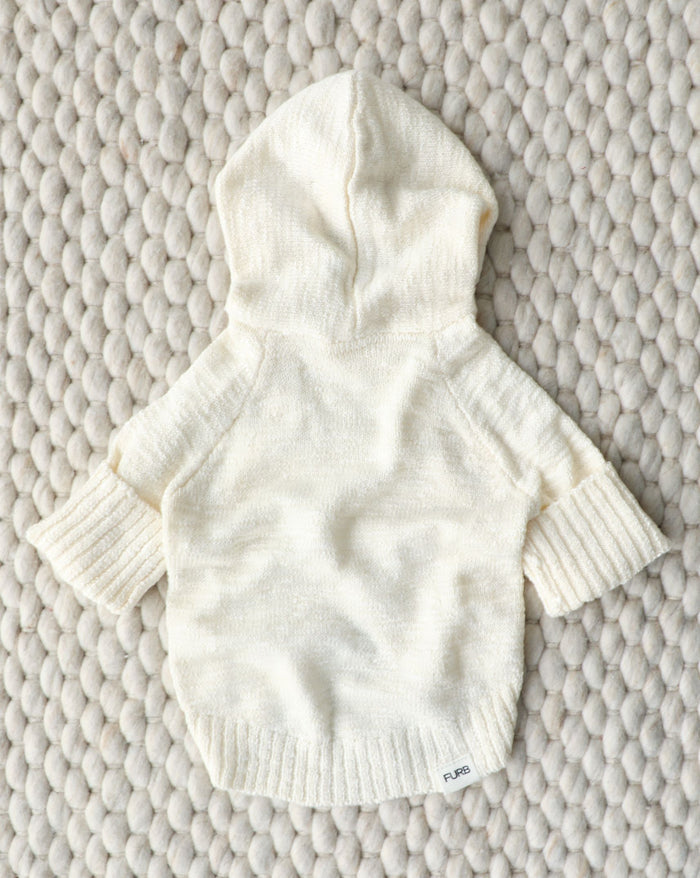 Soft everyday dog sweatshirt in a neutral color palette, perfect for lounging or walks, suited for shih tzus and Frenchies