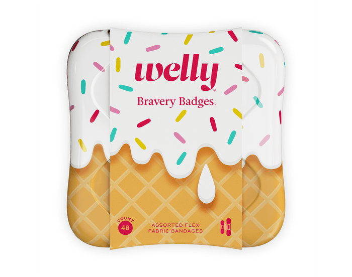 Front view of Welly Bravery Bandages - Ice Cream. Available at www.tenlittle.com