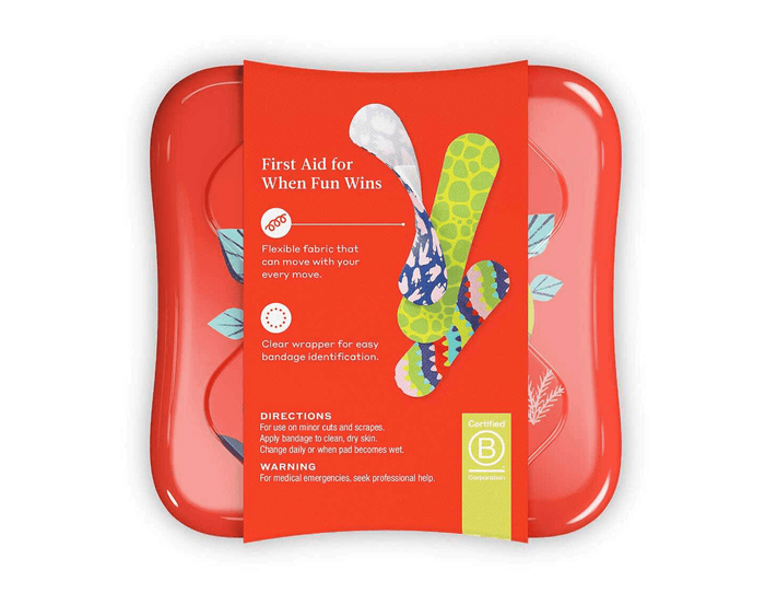 Back view of Welly Bravery Bandages - Dinosaur. Available at www.tenlittle.com