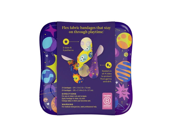 Back view of Welly Bravery Bandages - Space. Available at www.tenlittle.com