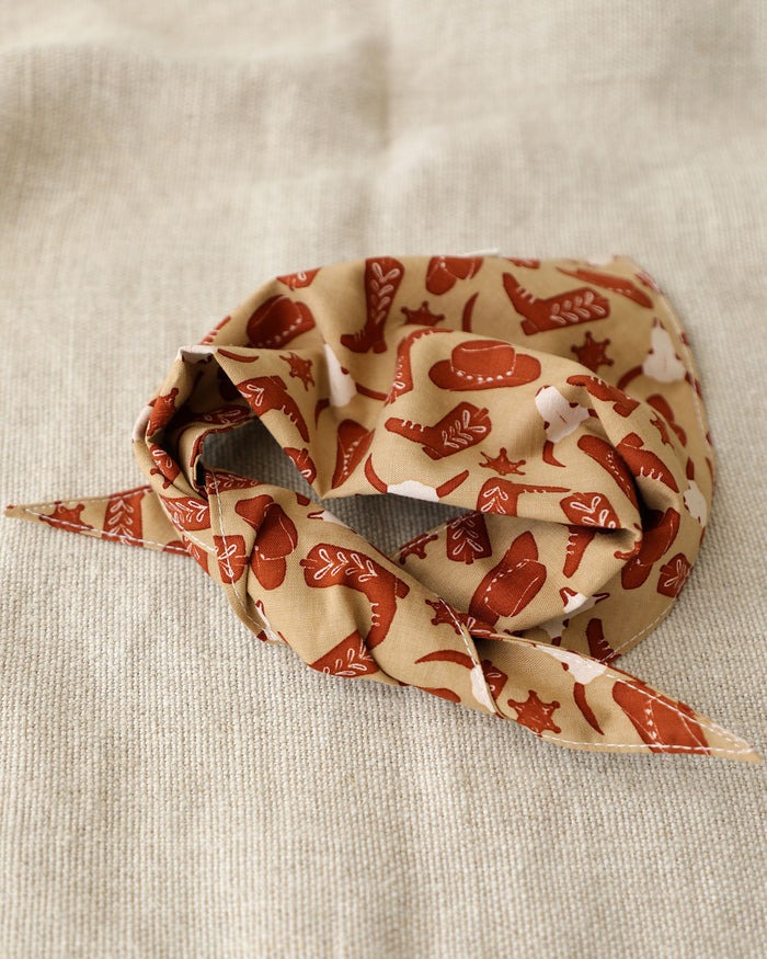 Buckaroo Western Print Dog Bandana