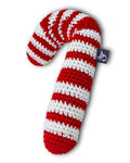Candy Crush Crochet Dog Toy dog toy with lace-trimmed crochet